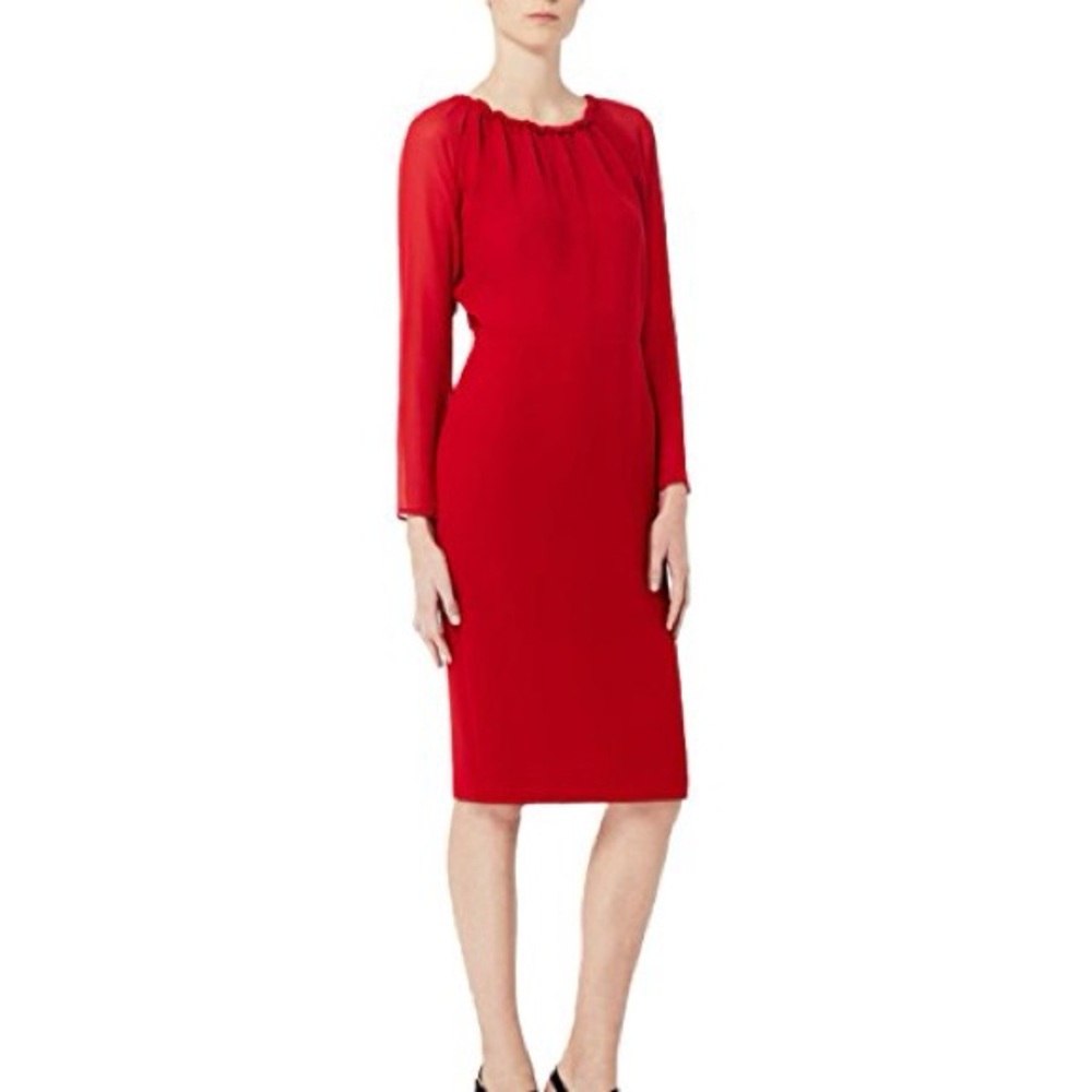 Max Mara Betulla dress with sheer sleeves NWT